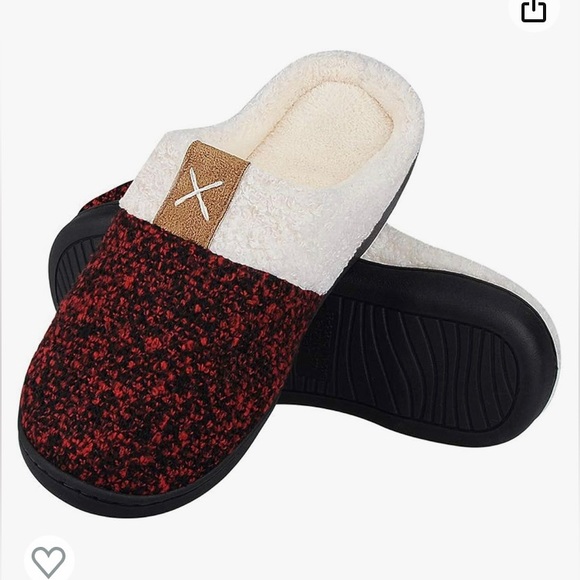 Memory Foam Slippers, Women's Comfortable Fleece 
Size : 7-8  25.5 - 26 Cm - Picture 2 of 5